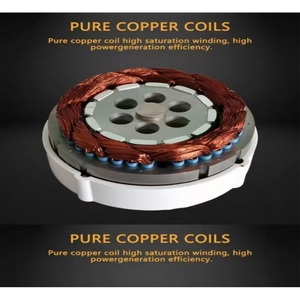 เครื่องกำเนิดไฟฟ้าพลังงานลมแบบสามเฟส CE 220v/380v/400v ความเร็ว 100-300 รอบต่อนาที กำลังไฟ 10KW แม่เหล็กพลังงานหมุนเวียน - Product Image 5