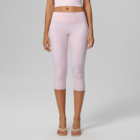 Ensemble de sport et yoga pour femme avec logo personnalisé, soutien-gorge de sport très élastique et pantalon capri pour la course, l'entraînement et le fitness