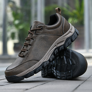 Chaussures de randonnée décontractées pour hommes, de haute qualité, nouvelles, grandes tailles, chaussures de ville, chaussures en cuir pour hommes - Product Image 1