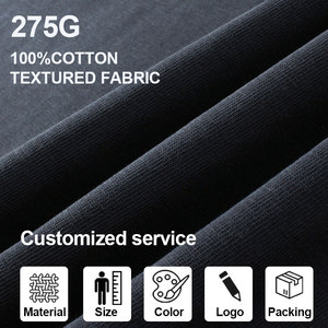 Fabricante de camisetas 275G GSM 100% algodón peso pesado camisetas lavadas camisetas de gran tamaño - Product Image 5