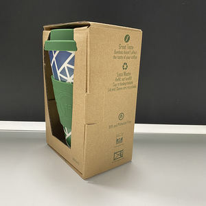 Gobelet à eau réutilisable en fibre de bambou personnalisé, tasse à café à emporter avec couvercle, tasse à café réutilisable en bambou - Product Image 6