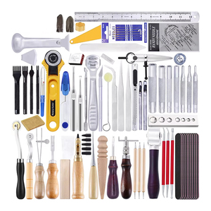 NO.N024 <strong>Leather</strong> <strong>Tools</strong> Sewing Set DIY Handmade Craft <strong>Tool</strong> Box Perforated Shoe Making <strong>Leather</strong> <strong>Tools</strong> Sets - Product Image 1