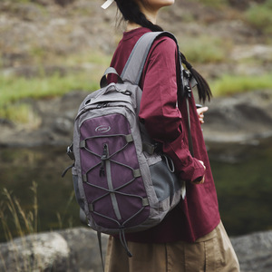 Outdoor Sports <b>Backpack</b> 18 In Splicing Design Adjustable Fit Unisex Hiking Travel Bag - Product Image 4