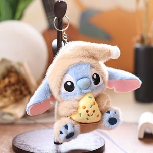 Nouveau porte-clés mignon en forme de pain de dessin animé, pendentif brodé, breloque en peluche animale anime, ornement brodé, porte-clés pas cher en stock - Product Image 3