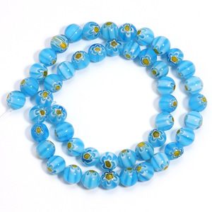 Nouvelles perles en verre <span class=keywords><strong>de</strong></span> <span class=keywords><strong>Murano</strong></span> en vrac, perles intercalaires émaillées en forme <span class=keywords><strong>de</strong></span> fleur <span class=keywords><strong>de</strong></span> 6/8/10 mm pour la fabrication <span class=keywords><strong>de</strong></span> bijoux DIY - Product Image 5