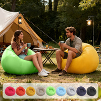 Aufblasbare Sitzsack-Sessel für Draußen, Aufblasbare Camping-Stühle, Aufblasbares Faulenzersofa, Faltbare Tragbare Beflockte Sitzsack-Liegen, Couch