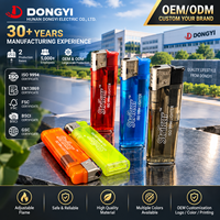 Briquet électronique certifié ISO 9994, vente en gros, briquet jetable fin avec logo personnalisé pour fumeurs
