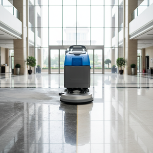 Self-Propelled Professional <b>Walk</b> Behind Floor Scrubber Powerful Suction Floor Cleaning <b>Machine</b> for Commercial Use - Product Image 1