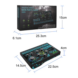 Topyun Hot Bán Sx91 Chuyên Nghiệp Nhiều Hiệu ứng Sống Card Âm Thanh Giao Diện Âm Thanh USB Card Âm Thanh Cho Phát Trực Tiếp - Product Image 2