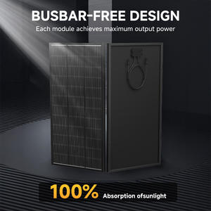 Premium kwaliteit 200W volledig zwart monokristallijn zonnepaneel 24V stijf PV-module voor residentiële en camping-elektriciteit - Product Image 6