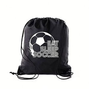 Sac fourre-tout en non-tissé avec cordon de serrage, en polyester, motif lettres, pour les magasins et les détaillants (vente en gros) - Product Image 2