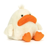 EZBABY Série d'animaux en peluche Amuse Shaggy – Poupées unisexes pour jeunes – Jouets amusants en peluche avec tête énorme (pingouin, canard, perroquet) – Rembourrés en coton PP