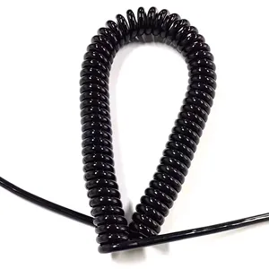 6 kern spiralkabel lockiges kabel einziehbares kabel für industrie maschine anwendung
