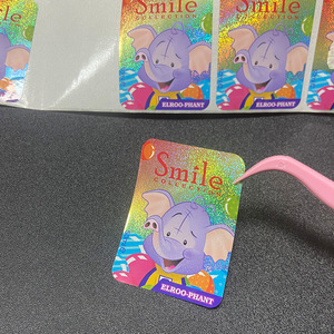 Pegatinas personalizadas de elefante con purpurina estelar, troqueladas irregularmente, autoadhesivas para equipaje, tazas y libros - Product Image 1