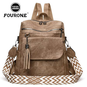 Nuova moda diretta da <span class=keywords><strong>donna</strong></span> impermeabile 20-35L zaino a tracolla morbida <span class=keywords><strong>pelle</strong></span> fodera in poliestere a doppio uso Casual borsa - Product Image 1