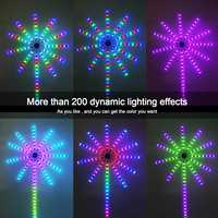 Bande lumineuse murale LED RGB 5V pour maison intelligente, effet feux d'artifice, décorative, lumières de Noël avec télécommande/contrôle par application