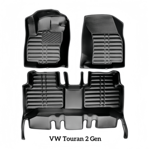 Alfombrilla de Coche de Cuero 5D Duradera para VW Tiguan Golf Touran Sharan Amarok, Impermeable y Fácil de Limpiar - Product Image 2
