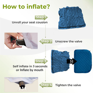 Cojines <span class=keywords><strong>de</strong></span> Asiento Autoinflables Ligeros <span class=keywords><strong>de</strong></span> Gamuza, Cojín <span class=keywords><strong>de</strong></span> <span class=keywords><strong>Aire</strong></span> Portátil para Senderismo y Camping, Almohada para Sentarse, para Excursionismo - Product Image 4