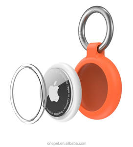 طوق بطراز كلاسيكي للكلاب مضاد للماء بنظام تحديد المواقع طوق مضاد للفقد للحيوانات الأليفة بنمط صلب ناعم متين مزين بوشاح - Product Image 5