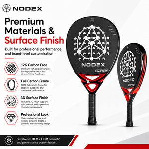 Raqueta de Pádel NODEX de Fibra de Carbono 12k a Precio de Fábrica para Jugadores Avanzados - Product Image 4