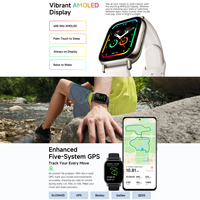 Montre Connectée Originale Redmi Watch 5 Lite Écran AMOLED 1,96" 470mAh Étanche 5 ATM Surveillance Fréquence Cardiaque 24h/24 Bluetooth 5.3 GPS Oxygène Sanguin
