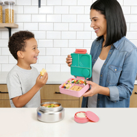 Boîte à lunch en plastique très vendue avec pot en acier inoxydable, multifonctionnelle, 4 compartiments, boîte bento pour enfants pour l'école et les voyages