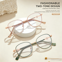 210263Montures de lunettes tendance pour filles, édition Love, TR or, polarisées, anti-lumière bleue