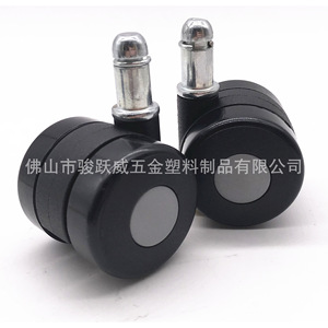 Roulettes pivotantes pour chaise, diamètre 40 mm, noires, silencieuses, pour chaises de bureau et de coiffure - Product Image 3