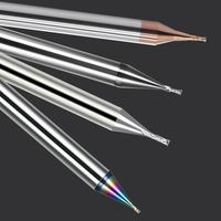 Fraise à rayon micro-arrondi 4 dents diamètre 1mm 2mm, outil en carbure haute précision ODM OEM pour petites pièces électroniques