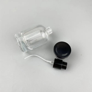 Wholesale Custom Logo 30ml 50ml <b>Empty</b> Glass Perfume <b>Spray</b> <b>Bottle</b> Round Luxury LK01 Model Silk Screen Printed - Product Image 2
