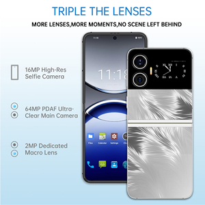 โทรศัพท์พับได้พร้อมหน้าจอสัมผัสคู่ขนาดเล็ก RAM 6GB หน่วยความจำ 128GB AMOLED FHD+ ขนาด 6.9 นิ้ว รองรับซิม สมาร์ทโฟนรุ่นใหม่ปี 2025 สมาร์ทโฟน 5G ระบบ Android - Product Image 3