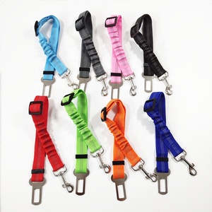 Sabuk pengaman anjing untuk mobil, sabuk pengaman mobil penahan nilon yang dapat disesuaikan untuk anjing, Harness keselamatan mobil anjing kuat - Product Image 1