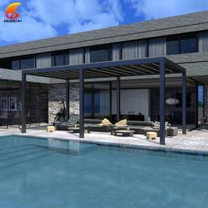 Pergola à lames orientables - Lames réglables et gouttière dissimulée, <span class=keywords><strong>abri</strong></span> solaire durable pour villa et <span class=keywords><strong>jardin</strong></span> - Product Image 6