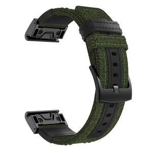 20mm 22mm 26mm QuickFit Poignet <span class=keywords><strong>Bracelet</strong></span> Tissu Nylon Bande pour <span class=keywords><strong>Garmin</strong></span> <span class=keywords><strong>Fenix</strong></span> 8 E 7 6 6x6s 6pro - Product Image 1