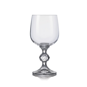 Red Wine Glass Crystal Clear Stemmed Goblet Wedding Gift For Adults - Product Image 1