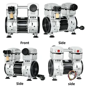 220v 1000W 200L/min -90kpa endüstriyel yağsız kuru pistonlu yüksek basınçlı hava vakum pompası