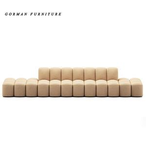 مصمم غرفة المعيشة مجموعة مجانية من وحدات صغيرة أريكة أفعوانية فندق فيلا على شكل S أريكة مريحة - Product Image 6