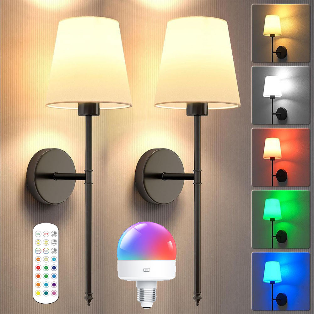 Ampoules RGBW 1800mAh + Contrôle