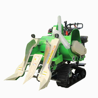 China Farm 4LZ-0.6 Mini moissonneuse-batteuse Type sur chenilles Mini machine à récolter le riz Moissonneuse-batteuse au Nigeria