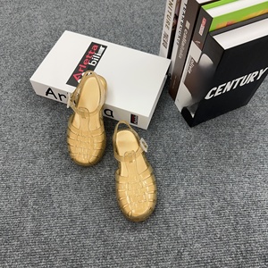 Unisex Kids Summer Roman Sandals PVC Jelly Beach <b>Shoes</b> <b>Open</b> <b>Toe</b> Buckle Closure Casual Style - Product Image 2