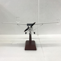 Modèle d'avion d'entraînement Cessna 172 en résine solide à l'échelle 1/32, 27 cm, avec hélice mobile et train d'atterrissage avant