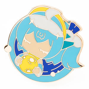 <span class=keywords><strong>Maimai</strong></span> หมุดชุบทองลายการ์ตูนกุหลาบแม่มดอนิเมะเคลือบทองป้ายงานฝีมือทำจากโลหะ - Product Image 6