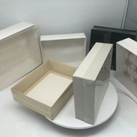 Vente en gros de boîtes à gâteaux blanches et noires, emballages pour cupcakes blancs, boîtes transparentes pour cupcakes avec couvercle en PVC transparent