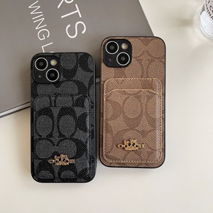 Custodia per telefono in pelle di marca di lusso alla moda con borsa per iPhone 11 12 13 14 15 16 Promax 12/13 Mini Xsmax Anti-Drop cover posteriori - Product Image 4