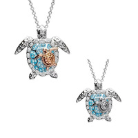 Vente chaude Boutique Plage Tortue Boucles D'oreilles Anneau Collier Ensemble Européen et Américain Mode Tendance Animal Ensemble De Bijoux Pour Les Femmes