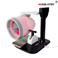 NIKOLATOY Turbine d'avion de bureau USB avec chargeur sans fil, modèle de jouet décoratif avec lumière rouge (Thème Film & TV)