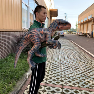MCS-títere de mano personalizado para niños, juguete de dinosaurio de bebé realista, Control manual, navidad - Product Image 1