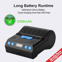 Printer Label Mobile Nirkabel 80mm 3 inci Otomatis USB Thermal untuk Struk dan Label