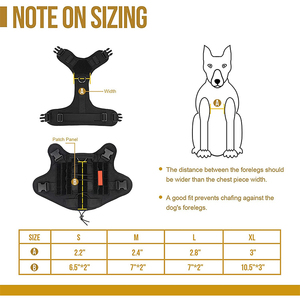 Não-Pull Ves Tático Colete Arnês Do Cão Do Cão de Serviço com Alça - Product Image 5