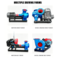 Pompa Aliran Campuran HW Tugas Berat Efisiensi Tinggi Pompa Transfer Air Hisap Tunggal Horizontal Pompa Drainase Industri Tekanan Tinggi DC